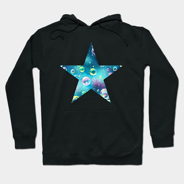 Bubble Star Hoodie by KayBee Gift Shop